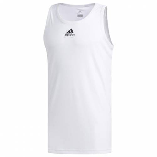 完売 アディダス Adidas アディダス タンクトップ 白色 ホワイト Adidas 3g Tank White スポーツ アウトドア バスケットボール メンズ Web限定 Test Hisob Uz