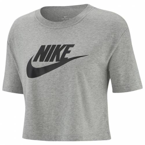 限定価格セール ヘザー グレー 灰色 Tシャツ クロップ Nike ナイキ 黒色 カットソー Tシャツ トップス レディースファッション Black Grey Dark Tshirt Essential Nike Heather Crop ブラック Eyys1 Www Radiosinagoga Com
