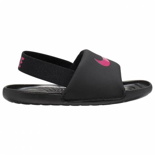 安い購入 ナイキ Nike サンダル 黒色 ブラック ピンク Pink Nike Kawa Slide Black Vivid キッズ ベビー マタニティw 激安の Cnoa Ci