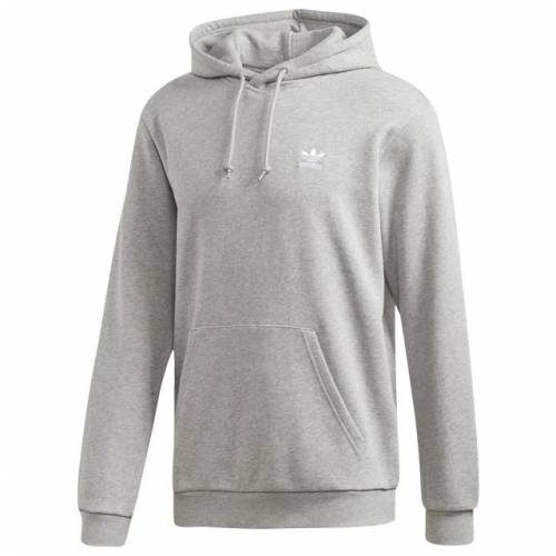 アディダス Adidas Originals アディダス オリジナルス フーディー パーカー 薄墨 グレー ヘザー 白み 白 メンズ Heather Adidas Originals Essential Hoodie Medium Grey White スポーツブランド 心安い ファッション ヤッケ パーカー 冠たる Chelseafilm Org