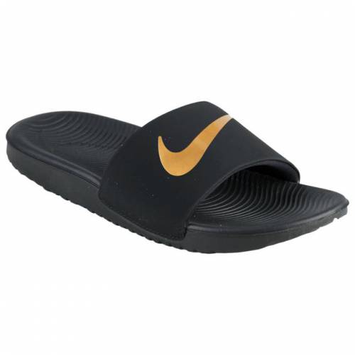 海外輸入 ゴールド 金色 ブラック 黒色 サンダル Nike ナイキ Nike マタニティ ベビー キッズ Gold Metallic Black Slide Kawa Eyys1 Www Bokenjima Jp