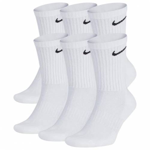 ナイキ Nike 芝居 乗り組み ソックス 白み 白妙 ブラック 黒奴 メンズ Nike 6 Pack Performance Cotton Crew Socks White Black スポーツ銘柄 トレイニング 靴下 Giroveloce It