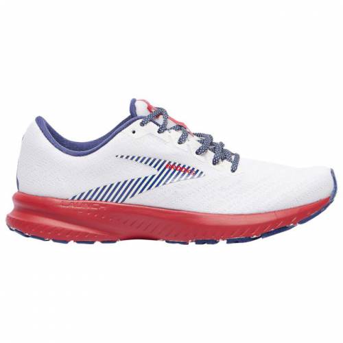 ブルックス Brooks ブルックス 白色 ホワイト 青色 ブルー 赤 レッド Red Brooks Launch 7 White Blue Go Usa スポーツ アウトドア ジョギング マラソン スニーカー レディーススニーカー スポーツブランド ランニング スニーカー Viviohealth Com