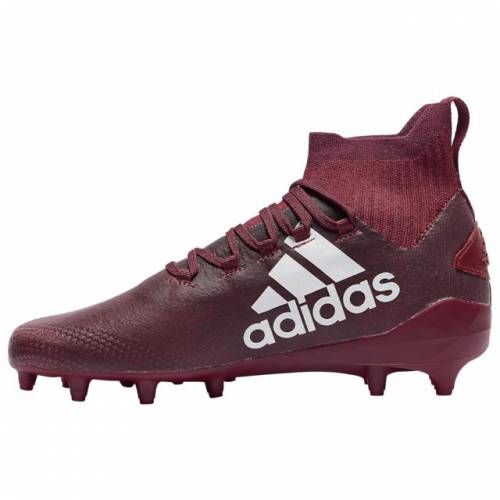 white and maroon cleats