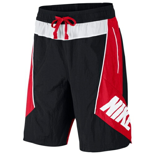 red and white nike shorts