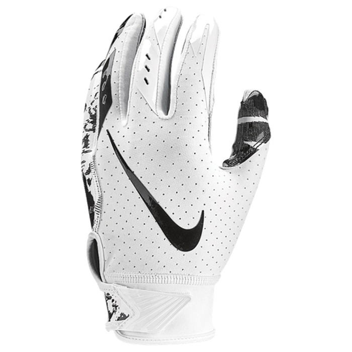 all white football gloves