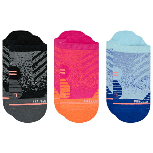 スタンス スタンス Tab ラン Stance スポーツウェア アクセサリー ラン ソックス ソックス その他 アウトドア 3 靴下 靴下 送料無料スポーツ アウトドア Womens Womens レディース レディース Socks 3 Pack スポーツ Stance Run Tab Socks アクセサリー スポーツ