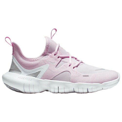 pink and gray nike free runs