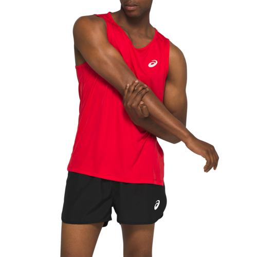 Asics スポーツブランド 銀色 シングレット アシックス メンズ Silver ランニング ウェア Mens メンズウェア Singlet Silver メンズ 送料無料 スニケス シルバー マラソン ジョギング スポーツ アウトドア