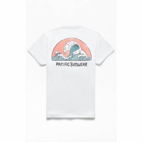 男性に人気 Tシャツ カットソー White Tshirt Pacsun Wave ホワイト 白色 Tシャツ ウェイブ ウェーブ Pacsun メンズファッション カットソー Tシャツ トップス Www Dgb Gov Bf