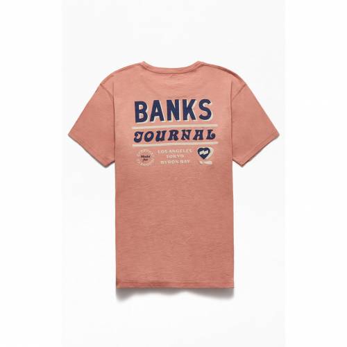 限定価格セール Tshirt Module Journal Banks Pink ピンク Tシャツ Journal Banks メンズファッション カットソー Tシャツ トップス Pcns0 Bronze Qa
