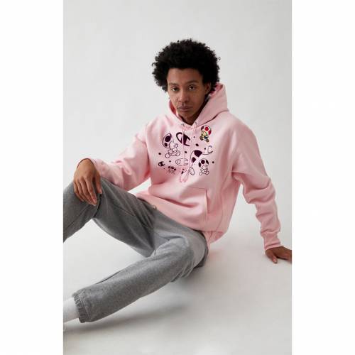 絶妙なデザイン パーカー ピンク パーカー フーディー チャンピオン Champion チャンピオン Bros パーカー トップス メンズファッション Hoodie Mario Super X Champion Pink Dgb Gov Bf