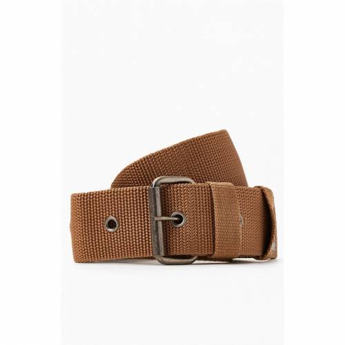車両胸間 Carhartt レガシー 帯皮 銅色 茶 メンズ Legacy Carhartt Work Web Belt Brown 流行り物ブランド 心地好い ファッション 従物 Carltonshoes Com
