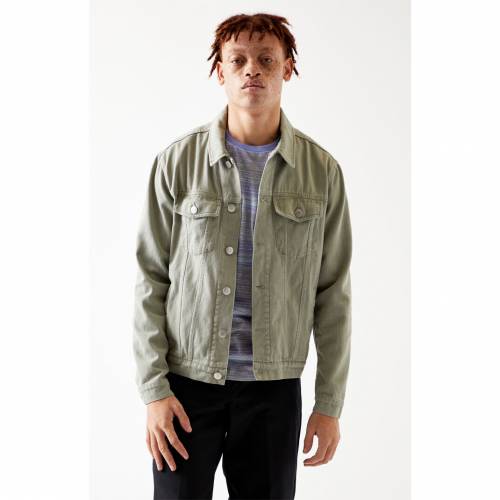 受注生産品 コート ジャケット Pacsun オリーブ クラシック トラッカー デニム ジャケット デニムジャケット Pacsun Olive Classic Trucker メンズファッション コート ジャケット Www Mekatronik Org Tr
