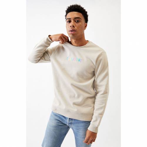 Pacsun 労働者の一団 汗yシャツ スウェットシャツ メンズ Pacsun Quarantine Crew Neck Sweatshirt Tan 流行り物ブランド名 心安い ファッション ジャケツ パーカー より良い Collabforge Com