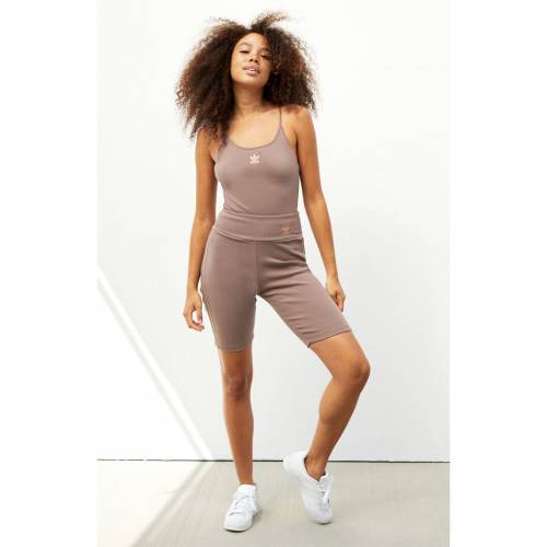 数量限定価格 アディダス Adidas トップス レディースファッション Brown Bodysuit Ribbed Neutral Adidas ブラウン 茶色 ボディースーツ その他 Agriconseils Jinukun Com