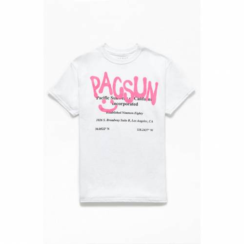 大人気の Tシャツ カットソー 白色 Tシャツ タグ ロサンゼルス Pacsun ホワイト カットソー Tシャツ トップス メンズファッション White Tshirt La Pacsun Firstbev Ng