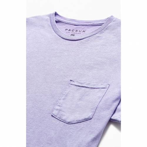 Pacsun 紫 バイオレット Tシャツ メンズ Pacsun Violet Acid Wash Pocket Tshirt Butlerchimneys Com