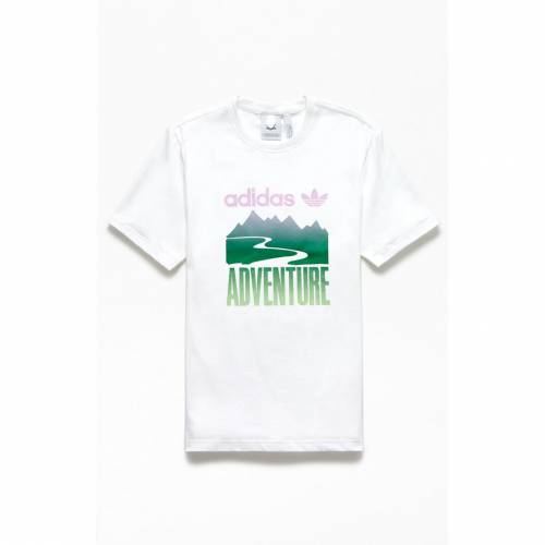 激安ブランド Tシャツ Adidas アディダス 白色 カットソー Tシャツ トップス メンズファッション White Tshirt Mountain Adv Adidas ホワイト Pcns0 Www Egyhealthexpo Com