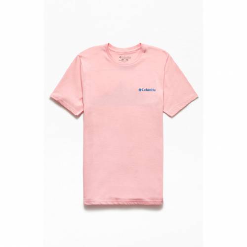 即納特典付き 楽天市場 コロンビア Columbia Tシャツ ピンク Pink Columbia Sungrown Tshirt メンズファッション トップス Tシャツ カットソー スニケス 上質で快適 Steeline Pk