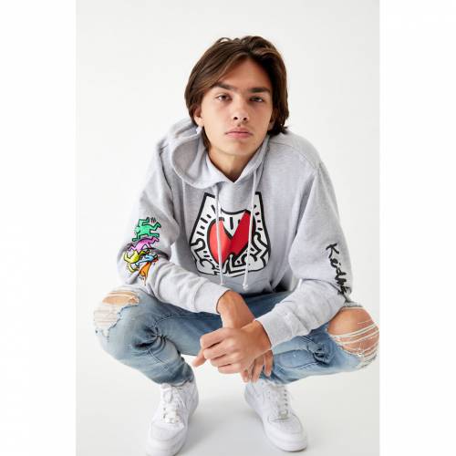 keith haring purple hoodie