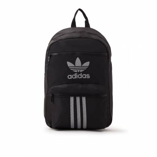 アディダス Adidas アディダス バックパック バッグ バックパック 黒色 黒ん坊 銀色 シルバー Silver Adidas Reflective Backpack Black バッグ メンズバッグ アディダス 心安い ファッション バッグ Shirleycalcados Com Br