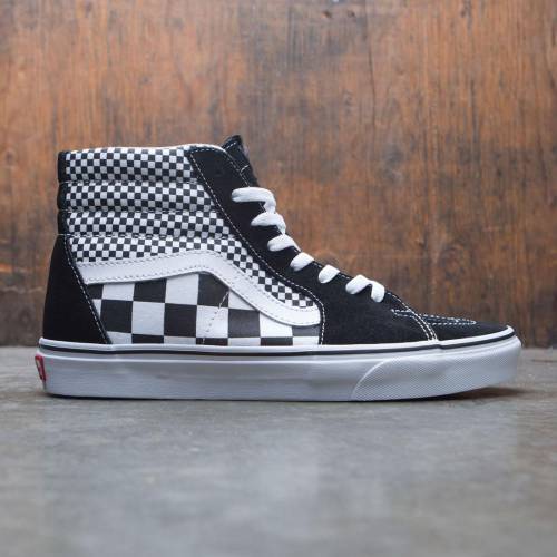 【★百貨店SALE★6/11十二時2時迄】ヴァンズ バンズ 滑る御機嫌 スニーカー メンズ 【 VANS MEN SK8-HI - MIXED CHECKERBOARD (BLACK / WHITE) 】
