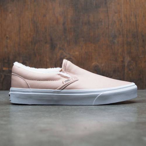 【★百貨店SALE★6/11真夜中2時迄】ヴァンズ バンズ なめし革 CLASSICスリッポン スニーカー メンズ 【 VANS MEN CLASSIC-SLIP ON - LEATHER (BROWN / MAHOGANY) 】