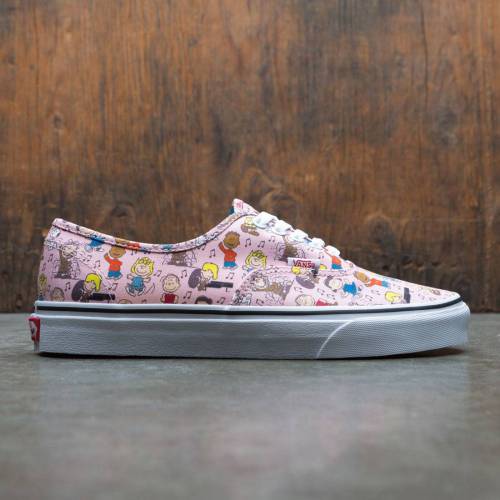【★百貨店SALE★6/11真夜中2時迄】ヴァンズ バンズ オーセンティック 社交ダンス スニーカー メンズ 【 VANS X PEANUTS MEN AUTHENTIC - DANCE PARTY (PINK) / 】