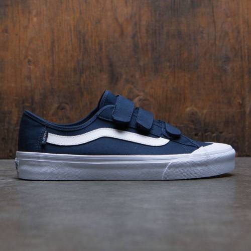ヴァンズ バンズ 黒色 ブラック ドレス ブルース スニーカー メンズ 【 VANS MEN BLACK BALL V (BLUE / DRESS BLUES WHITE) 】