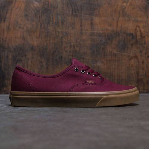 【★百貨店SALE★6/11真夜中2時迄】ヴァンズ バンズ オーセンティック スニーカー メンズ 【 VANS MEN AUTHENTIC - LIGHT GUM (BURGUNDY / PORT ROYALE GUM) 】