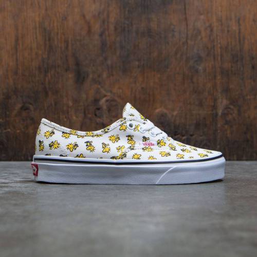 ヴァンズ バンズ オーセンティック スニーカー レディース 【 VANS X PEANUTS WOMEN AUTHENTIC - WOODSTOCK (WHITE / PEARL) 】