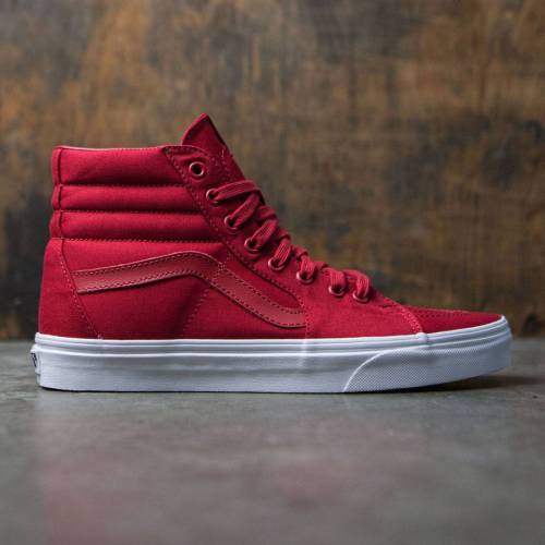 ヴァンズ バンズ 滑る御機嫌 スニーカー メンズ 【 VANS MEN SK8-HI - MONO CANVAS (RED) / 】