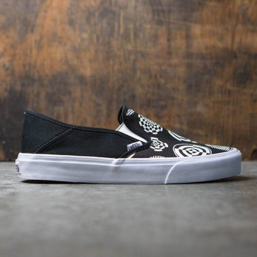 ヴァンズ バンズ スリッポン ウェイド スニーカー メンズ 【 VANS MEN SLIP-ON SF - WADE GOODALL (BLACK / WHITE) 】