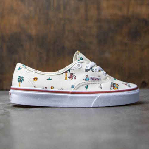 ヴァンズ バンズ オーセンティック スニーカー メンズ 【 VANS MEN AUTHENTIC - PARTY TRAIN (WHITE) / 】