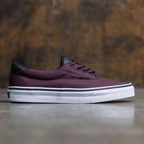 ヴァンズ バンズ スニーカー メンズ 【 VANS MEN ERA 59 - CANVAS (BROWN / WHITE) 】