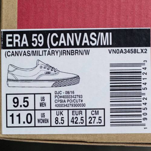 vans canvas military era 59