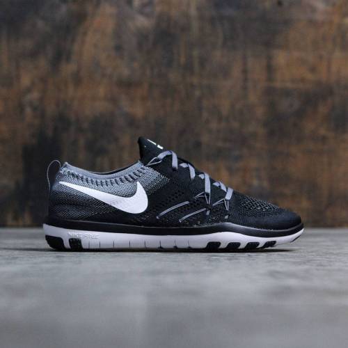 ナイキ レディース フリー フライニット トレーニング WOMEN'S スニーカー 【 NIKE WOMEN FREE FOCUS FLYKNIT TRAINING (BLACK / WHITE-COOL GREY) 】