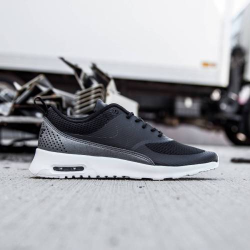 【★百貨店SALE★6/11十二時2時迄】ナイキ マックス 大気圏マックス スニーカー レディース 【 NIKE WOMEN AIR MAX THEA TEXTILE (BLACK/WHITE/MTLC HEMATITE/BLACK) / 】