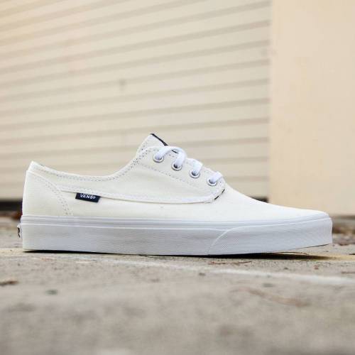 【★百貨店SALE★6/11十二時2時迄】ヴァンズ バンズ 野球クラブ スニーカー メンズ 【 VANS MEN BRIGATA - DECK CLUB (WHITE / TRUE WHITE) 】