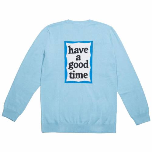 アディダス タイム サマー ニット トレーナー メンズ Summer Adidas X Have A Good Time Men Knit Sweater Blue Clear Fitzfishponds Com