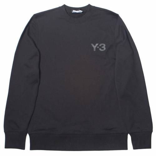 アディダス クラシック ロゴ クルー トレーナー スウェットトレーナーER メンズ 【 ADIDAS Y-3 MEN CLASSIC LOGO FRONT CREW SWEATER (BLACK) / 】 メンズファッション トップス ニット セーター