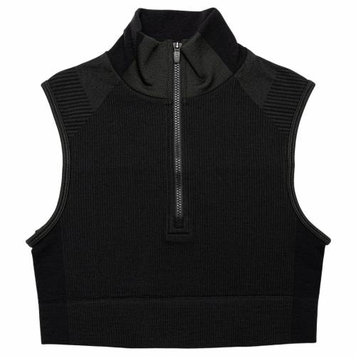 アディダス クラシック ニット レディース 【 ADIDAS Y-3 WOMEN CLASSIC SEAMLESS KNIT CROPPED TOP (BLACK / CARBON) 】 レディースファッション トップス