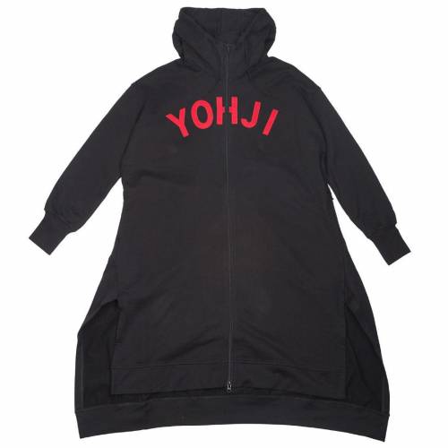 アディダス フーディー パーカー フルジップ レディース 【 ADIDAS Y-3 WOMEN YOHJI LETTERS FULL ZIP LONG HOODY (BLACK / RED) 】 レディース流行り物 トップス