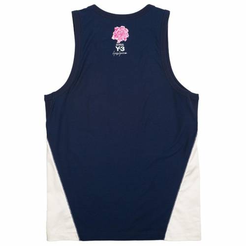 【★百貨店SALE★6/11真夜中2時迄】アディダス ウィリアム・ジェームズ ハーデン 貯蔵タンクとっ始め ナイト爵 藍色 インディゴ メンズ 【 ADIDAS Y-3 X JAMES HARDEN MEN SATEEN MIX TANK TOP (NAVY / NIGHT INDIGO CHAMPAGNE) 】 メンズ流行り物 トップス