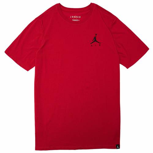 ナイキ ジョーダン 飛び降りるマン プルオーバー 赤 赤いこと メンズ 【 JORDAN MEN JUMPMAN AIR TEE (GYM RED / BLACK) 】 メンズ流行り物 トップス カットソー