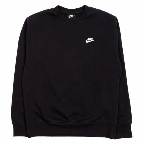 ナイキ クラブ フリース Tシャツ 長袖S メンズ 【 NIKE MEN SPORTSWEAR CLUB FLEECE LONG SLEEVES TEE (BLACK / WHITE) 】 メンズファッション トップス カットソー