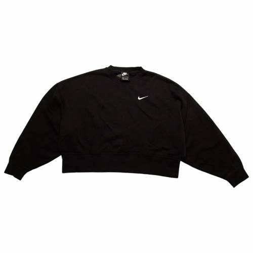ナイキ レディース 【 NIKE WOMEN SPORTSWEAR ESSENTIALS CREWNECK (BLACK / WHITE) 】 レディースファッション トップス スウェット トレーナー|スニケス