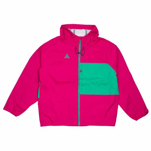 ナイキ 上衣 2.5L メンズ 【 NIKE MEN NRG ACG PACKABLE JACKET (SPORT FUCHSIA / LUCID GREEN) 】 メンズ流行り物 厚地の外套