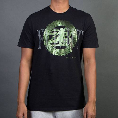 ナイキ ジョーダン ピュア Tシャツ メンズ 【 JORDAN MEN PURE MONEY BANK NOTE TEE (BLACK) / 】 メンズファッション トップス カットソー
